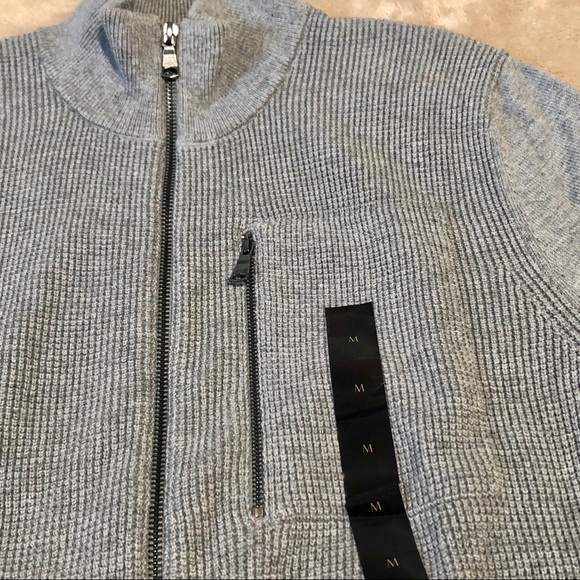 Men’s Banana Republic Light Grey Sweater Jacket - Picture 6 of 14